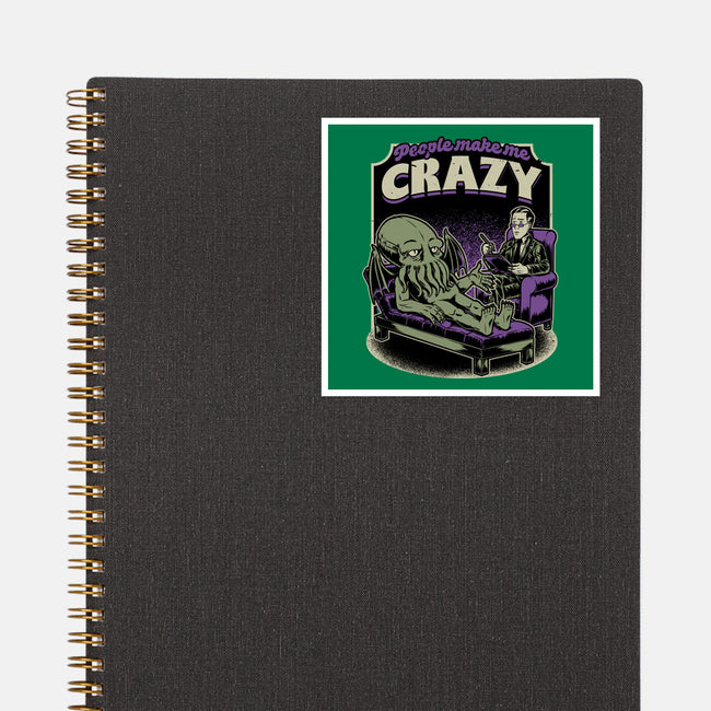 Lovecraft Cthulhu Therapy-None-Glossy-Sticker-Studio Mootant