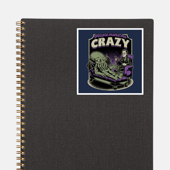 Lovecraft Cthulhu Therapy-None-Glossy-Sticker-Studio Mootant