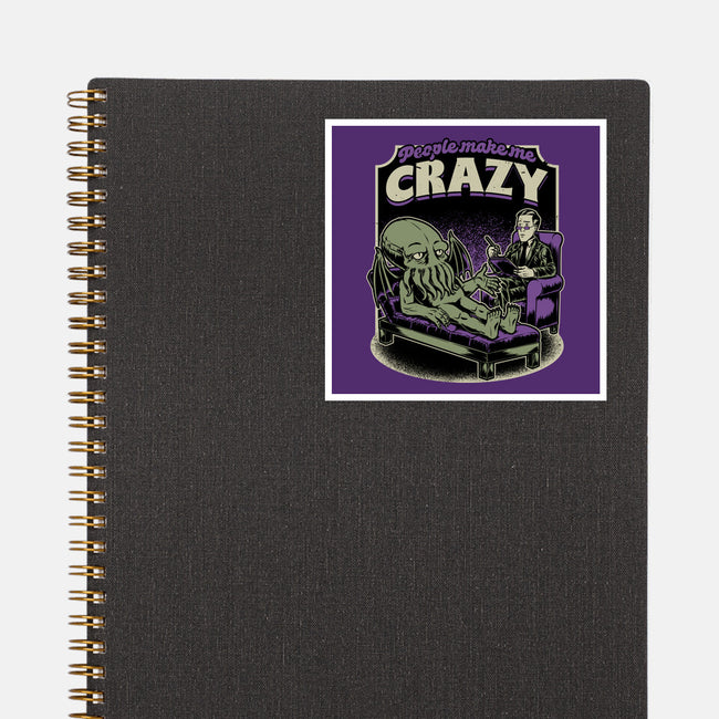 Lovecraft Cthulhu Therapy-None-Glossy-Sticker-Studio Mootant