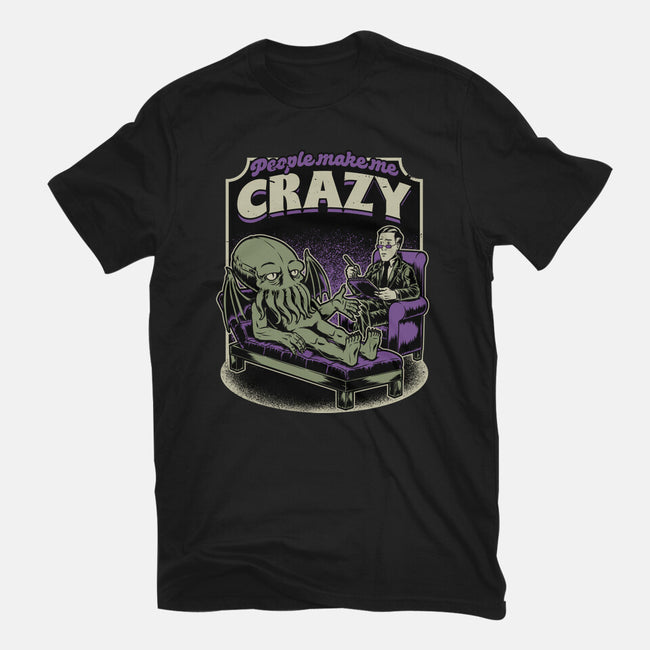 Lovecraft Cthulhu Therapy-Womens-Fitted-Tee-Studio Mootant