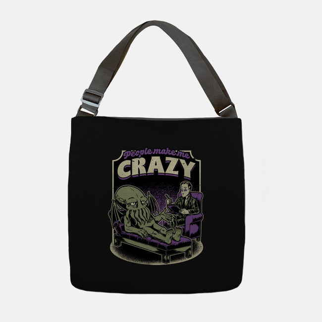 Lovecraft Cthulhu Therapy-None-Adjustable Tote-Bag-Studio Mootant