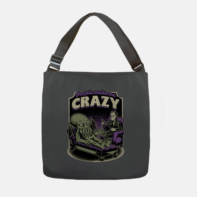 Lovecraft Cthulhu Therapy-None-Adjustable Tote-Bag-Studio Mootant