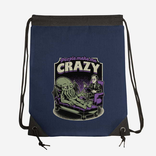 Lovecraft Cthulhu Therapy-None-Drawstring-Bag-Studio Mootant