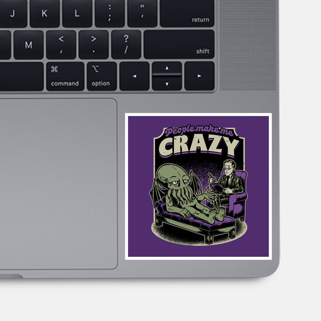Lovecraft Cthulhu Therapy-None-Glossy-Sticker-Studio Mootant
