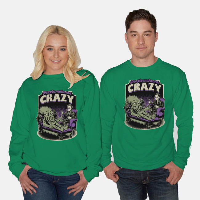 Lovecraft Cthulhu Therapy-Unisex-Crew Neck-Sweatshirt-Studio Mootant