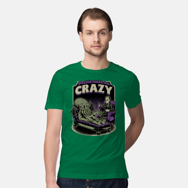 Lovecraft Cthulhu Therapy-Mens-Premium-Tee-Studio Mootant