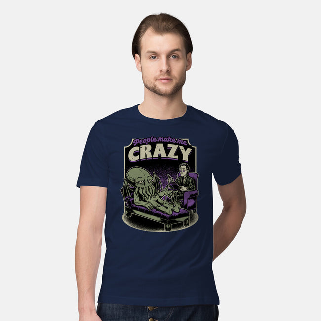Lovecraft Cthulhu Therapy-Mens-Premium-Tee-Studio Mootant