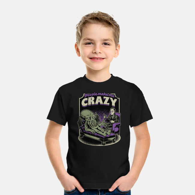 Lovecraft Cthulhu Therapy-Youth-Basic-Tee-Studio Mootant