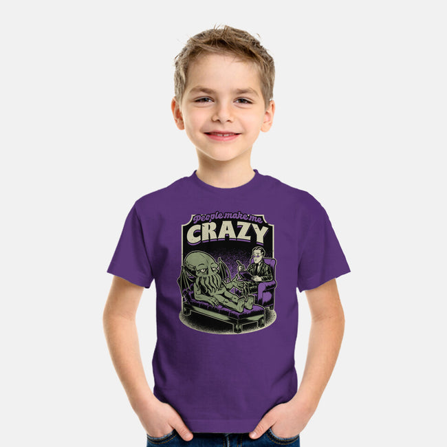 Lovecraft Cthulhu Therapy-Youth-Basic-Tee-Studio Mootant