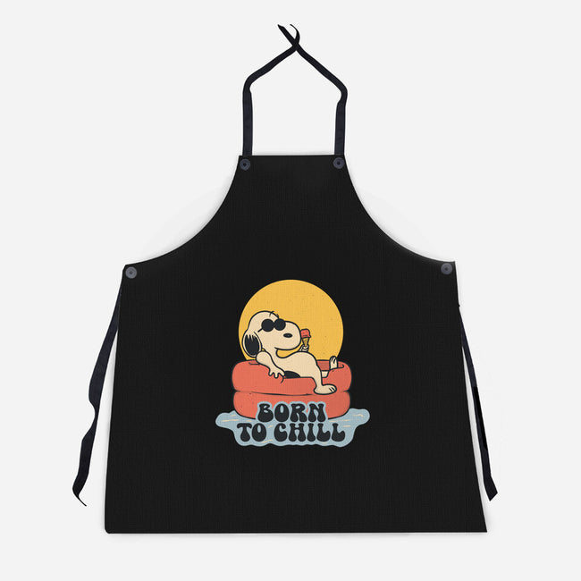 Born To Chill-Unisex-Kitchen-Apron-Claudia