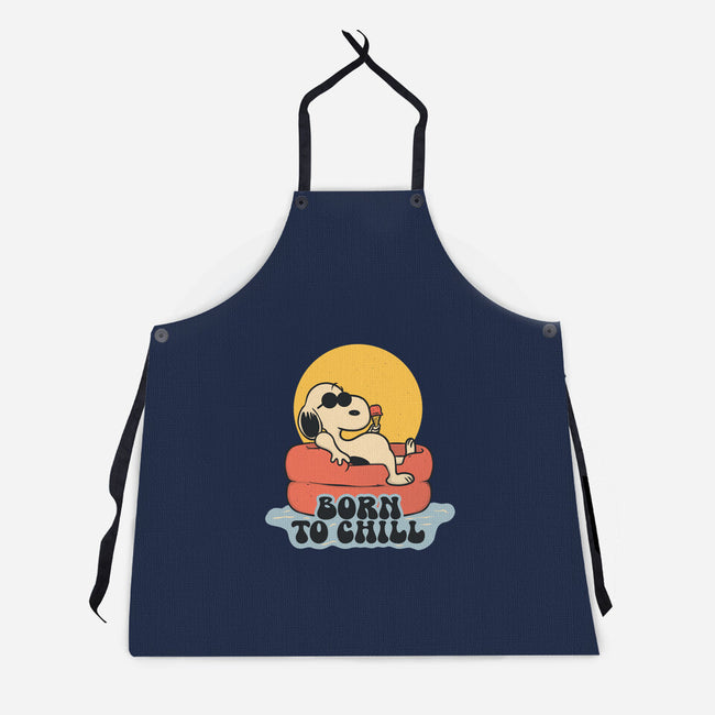 Born To Chill-Unisex-Kitchen-Apron-Claudia