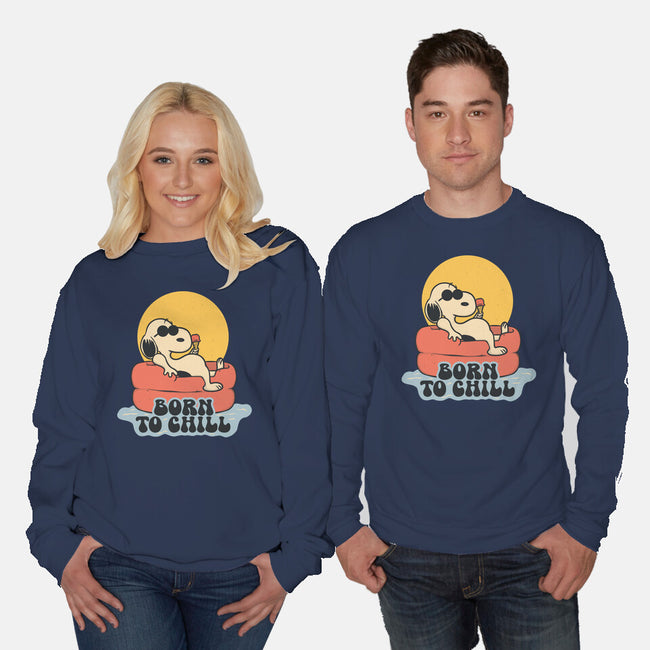 Born To Chill-Unisex-Crew Neck-Sweatshirt-Claudia