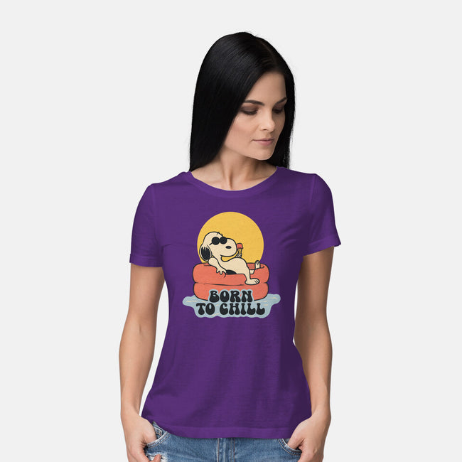 Born To Chill-Womens-Basic-Tee-Claudia