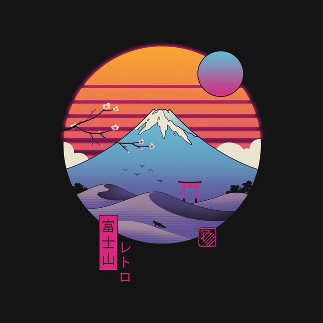 Retro Wave Fuji-Womens-Fitted-Tee-vp021