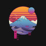 Retro Wave Fuji-Womens-Fitted-Tee-vp021