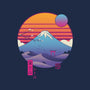 Retro Wave Fuji-Womens-Fitted-Tee-vp021