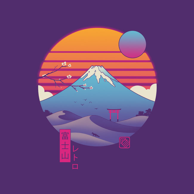 Retro Wave Fuji-Womens-Fitted-Tee-vp021