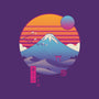 Retro Wave Fuji-Womens-Fitted-Tee-vp021