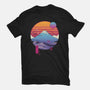 Retro Wave Fuji-Womens-Fitted-Tee-vp021