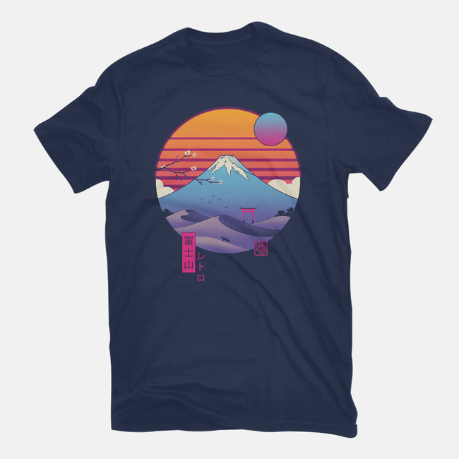 Retro Wave Fuji-Womens-Fitted-Tee-vp021