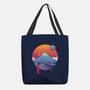Retro Wave Fuji-None-Basic Tote-Bag-vp021