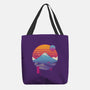 Retro Wave Fuji-None-Basic Tote-Bag-vp021