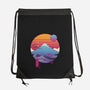 Retro Wave Fuji-None-Drawstring-Bag-vp021