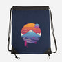 Retro Wave Fuji-None-Drawstring-Bag-vp021