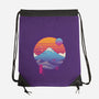 Retro Wave Fuji-None-Drawstring-Bag-vp021