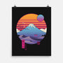 Retro Wave Fuji-None-Matte-Poster-vp021