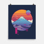 Retro Wave Fuji-None-Matte-Poster-vp021