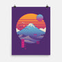 Retro Wave Fuji-None-Matte-Poster-vp021
