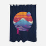 Retro Wave Fuji-None-Polyester-Shower Curtain-vp021