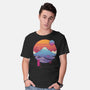 Retro Wave Fuji-Mens-Basic-Tee-vp021