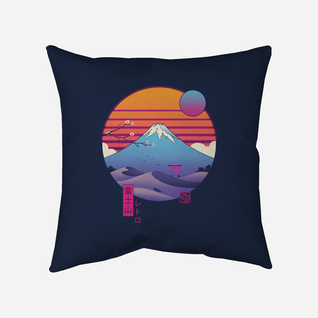 Retro Wave Fuji-None-Removable Cover w Insert-Throw Pillow-vp021