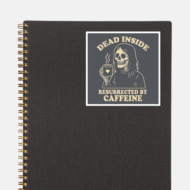 Resurrected By Caffeine-None-Glossy-Sticker-Nemons