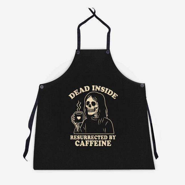 Resurrected By Caffeine-Unisex-Kitchen-Apron-Nemons
