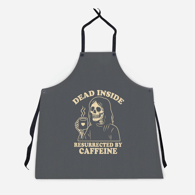 Resurrected By Caffeine-Unisex-Kitchen-Apron-Nemons