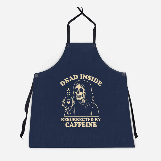 Resurrected By Caffeine-Unisex-Kitchen-Apron-Nemons