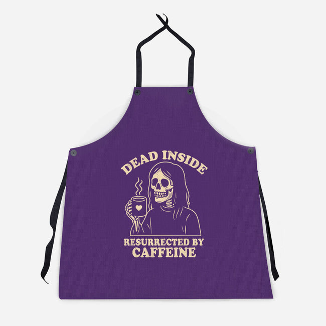 Resurrected By Caffeine-Unisex-Kitchen-Apron-Nemons