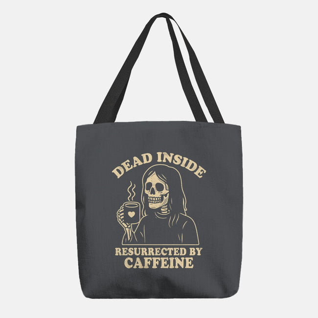 Resurrected By Caffeine-None-Basic Tote-Bag-Nemons