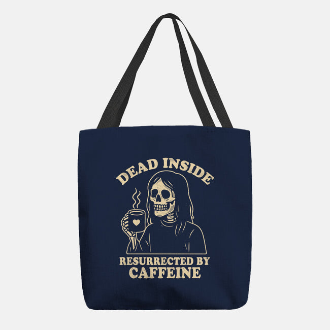 Resurrected By Caffeine-None-Basic Tote-Bag-Nemons