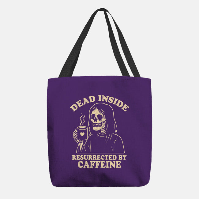 Resurrected By Caffeine-None-Basic Tote-Bag-Nemons