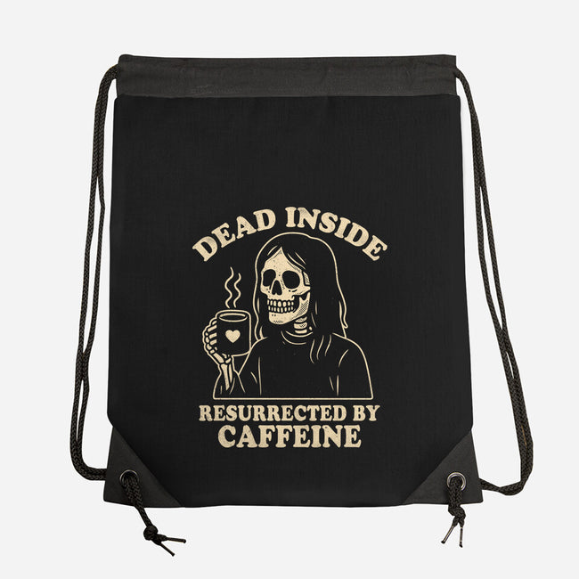 Resurrected By Caffeine-None-Drawstring-Bag-Nemons