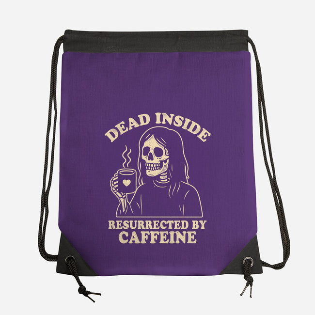Resurrected By Caffeine-None-Drawstring-Bag-Nemons