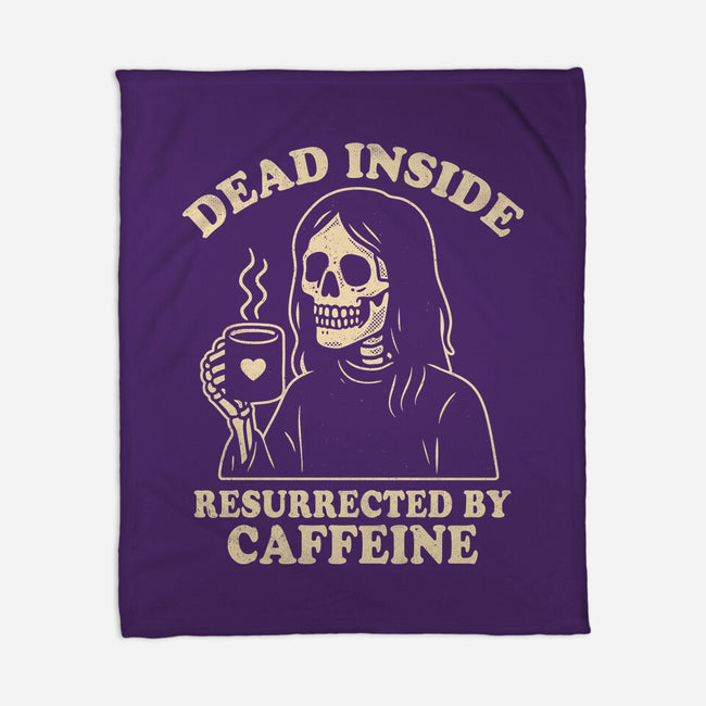 Resurrected By Caffeine-None-Fleece-Blanket-Nemons
