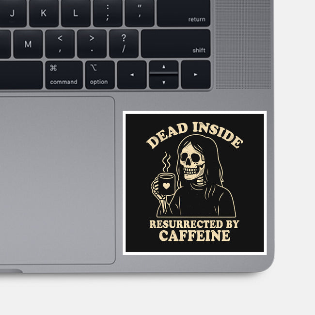 Resurrected By Caffeine-None-Glossy-Sticker-Nemons