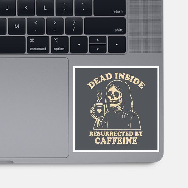 Resurrected By Caffeine-None-Glossy-Sticker-Nemons