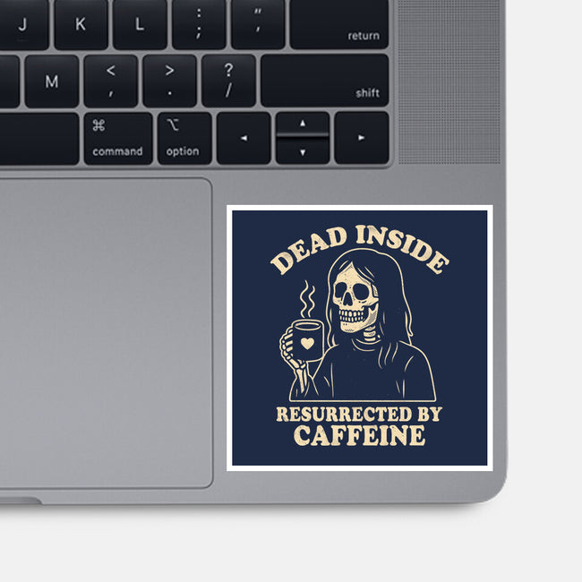 Resurrected By Caffeine-None-Glossy-Sticker-Nemons