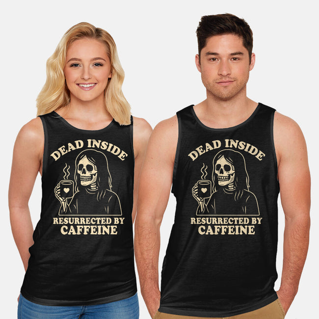 Resurrected By Caffeine-Unisex-Basic-Tank-Nemons